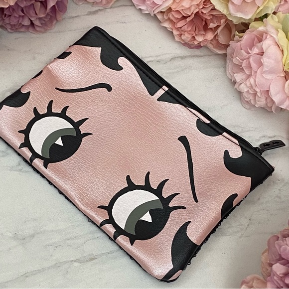 Betty Boop Sequined Cosmetic Bag Clutch Purse - Picture 3 of 12